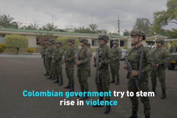Colombian government try to stem rise in violence video poster