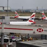 Live View of Runway at Heathrow Airport After Power Outage Video Poster 