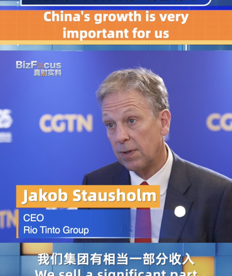 Rio Tinto CEO Highlights China’s Growth as Key to Company Success Rio Tinto CEO: China's growth is very important for us video poster
