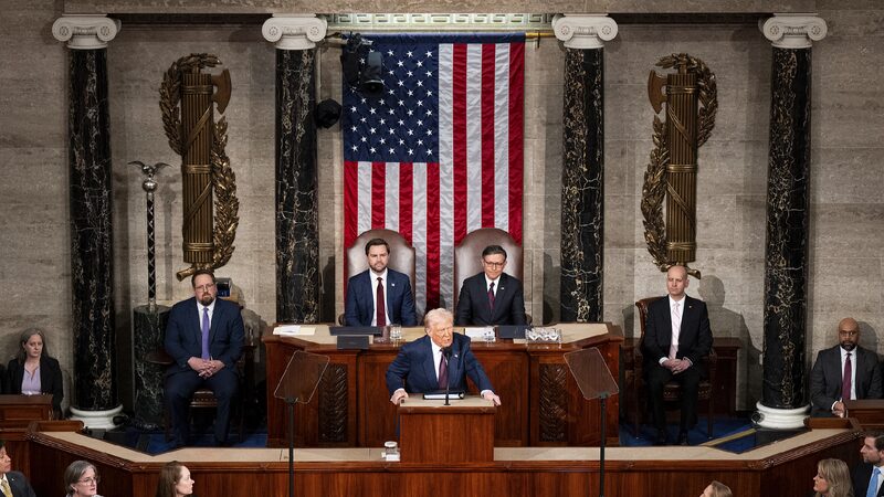 # - My News! Trump Touts Start to Term in Congress Drawing Catcalls from Democrats