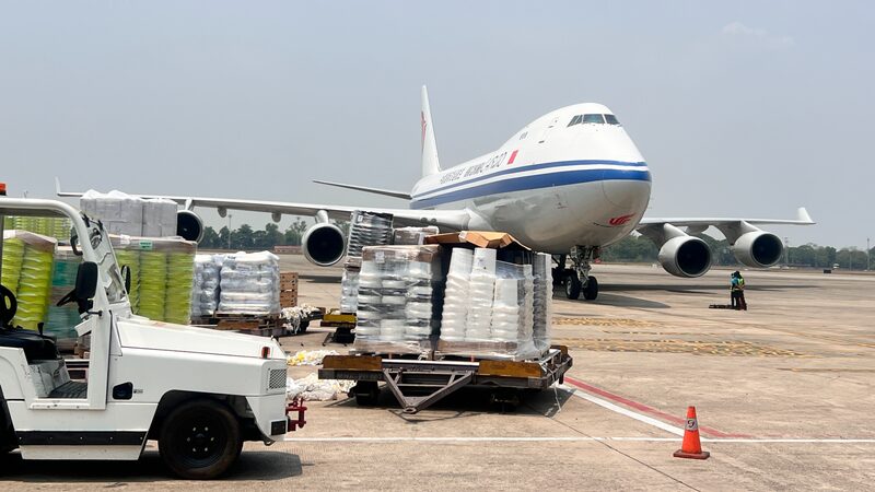 5th Batch of Emergency Humanitarian Aid Supplies by Chinese Govt Arrives in Myanmar 