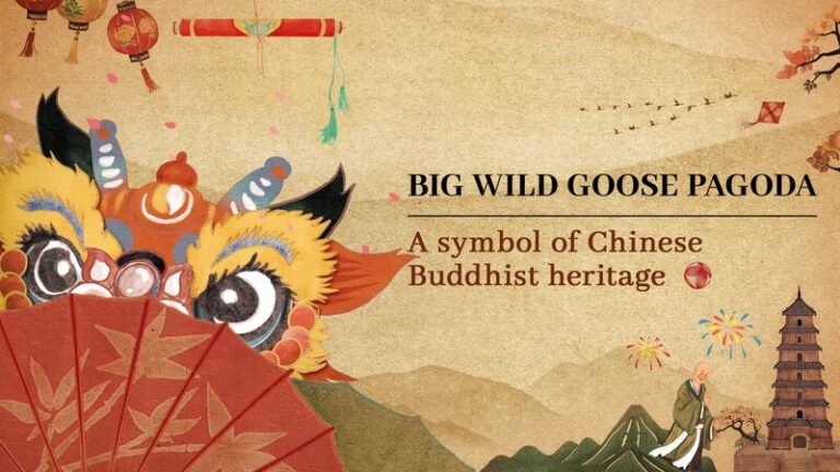 Big Wild Goose Pagoda a Symbol of Chinese Buddhist Heritage Video Poster