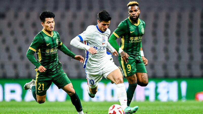 Csl Shanghai Shenhua Edge Zhejiang Pro 3 2 with Stoppage time Winner 