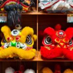 Colorful Lion Heads in Traditional Lion Dance Video Poster 