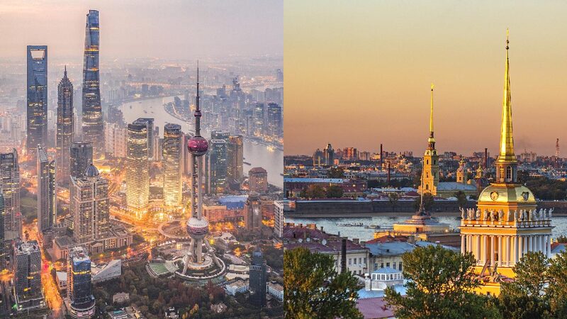 Cross continental Sisterhood of Shanghai and St Petersburg 