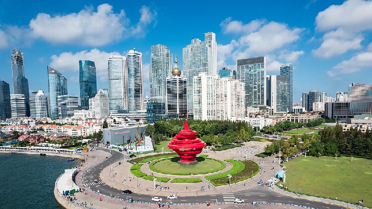 # - My News! Live Landmark Scenery of May Fourth Square by Fushan Bay