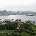 Live the Sea and City Beneath Yantai Mountain in Shandong Province 