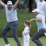 Mcilroys Child Sinks Incredible Putt During Masters Par 3 Contest 