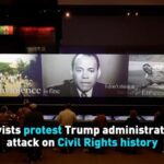 Activists Protest Trump Admins Attack on Civil Rights History Video Poster 