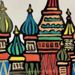 American Reporter Paints St Basils Cathedral Video Poster 