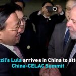 Brazils Lula Arrives in China to Attend China celac Summit Video Poster 