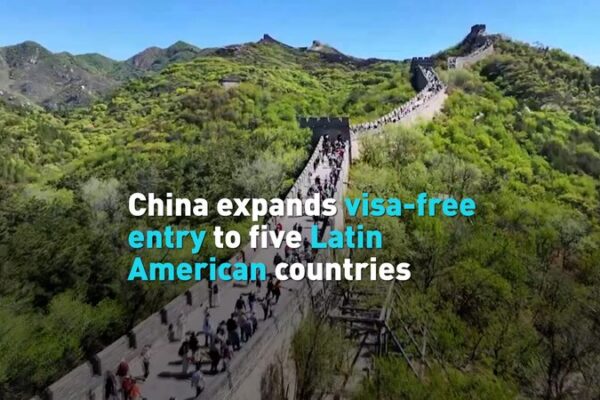 China expands visa-free entry to five Latin American countries video poster