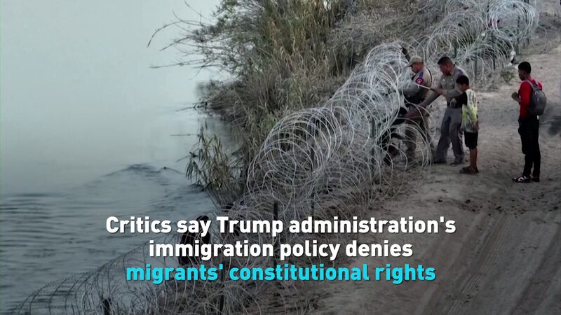 # - My News! Critics Say Trump Admins Immigration Policy Denies Migrants Rights Video Poster