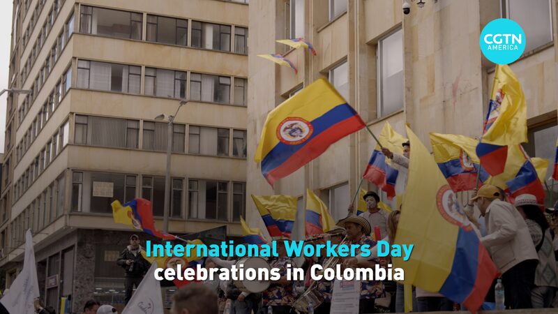 International Workers Day Celebrations in Colombia Video Poster 