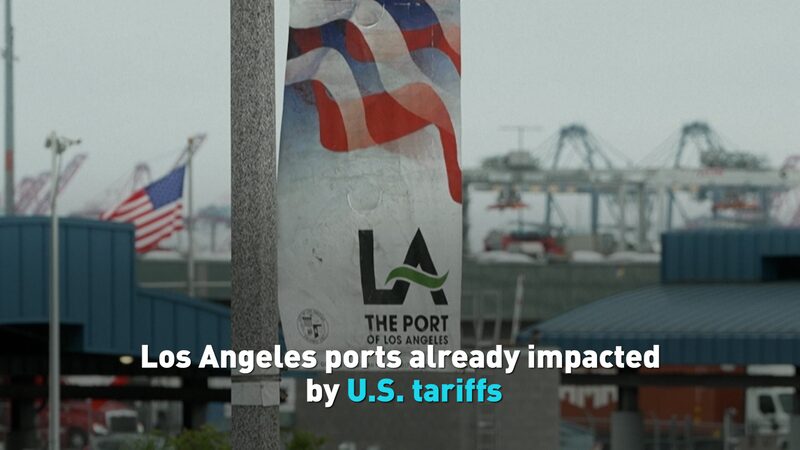 # - My News! Los Angeles Ports Already Impacted by Us Tariffs Video Poster