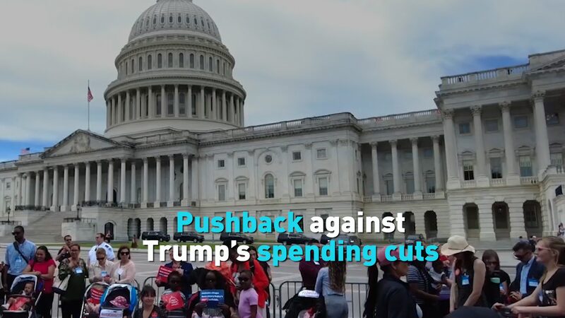 Trump Urges GOP to Unite on Domestic Policy Bill Amid Spending Cut Pushback Pushback against Trump’s spending cuts video poster