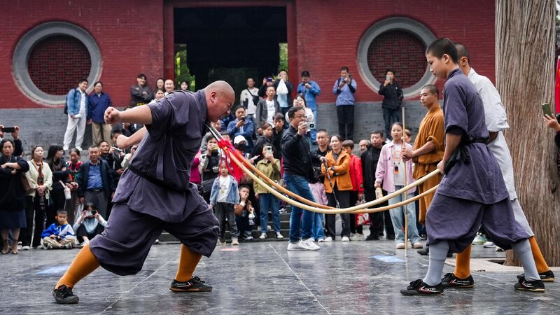 # - My News! Shaolin Monks Amaze with Silver Spear Throat Performance