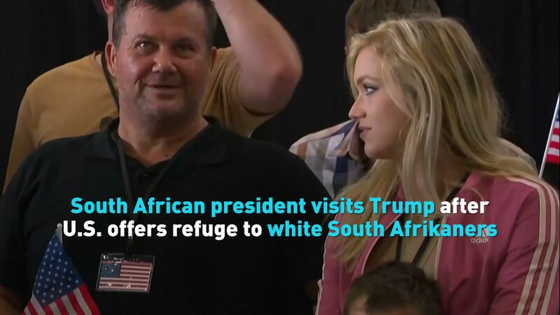 South African President Ramaphosa Seeks to Reset Ties with U.S. Amid Controversy South African president visits U.S. video poster