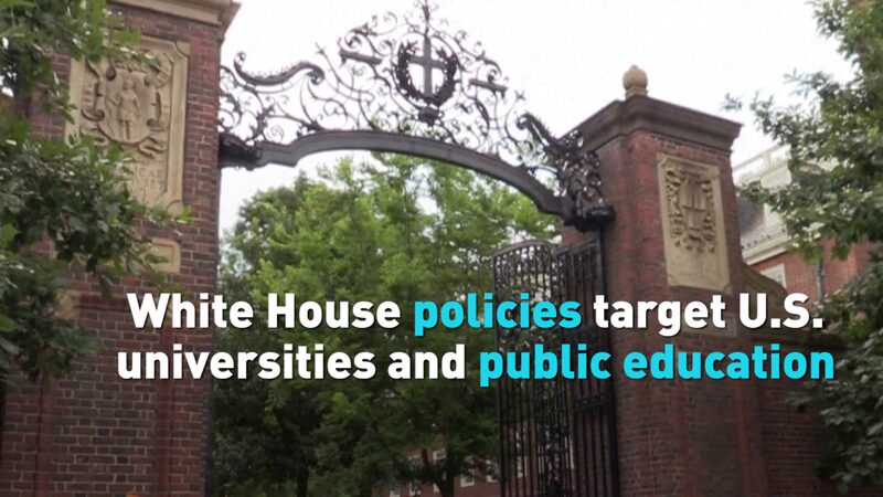 White House Policies Target Us Universities Public Education Video Poster 