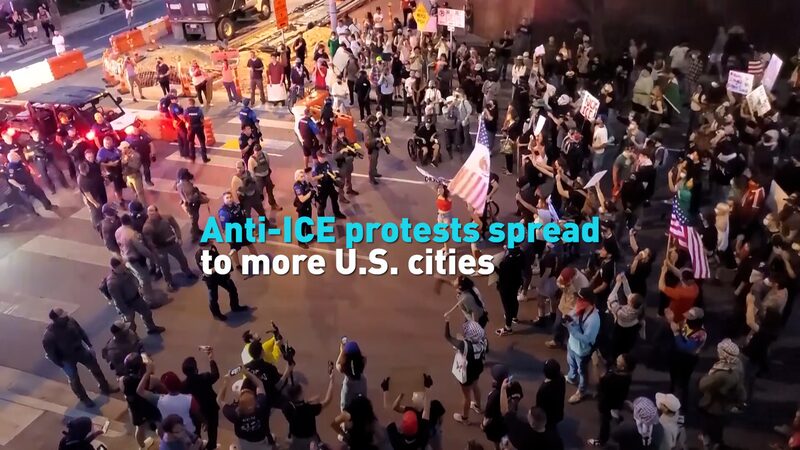 # - My News! Anti ice Protests Spread to More Us Cities Video Poster