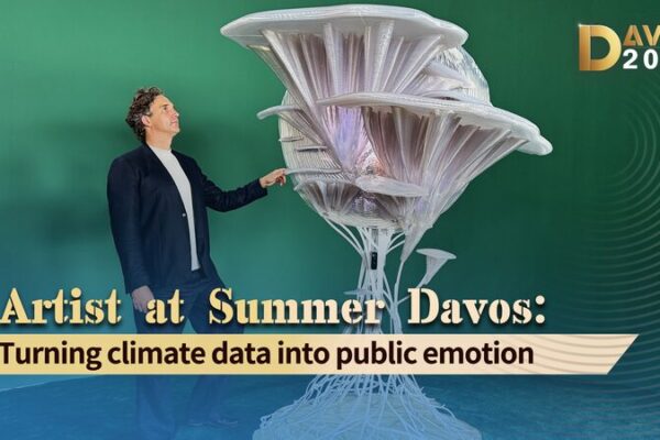 # - My News! Artist at Summer Davos Turning Climate Data into Public Emotion Video Poster