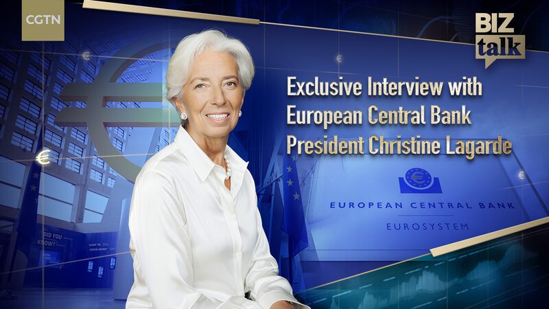 BizTalk: Exclusive interview with ECB President Christine Lagarde video poster
