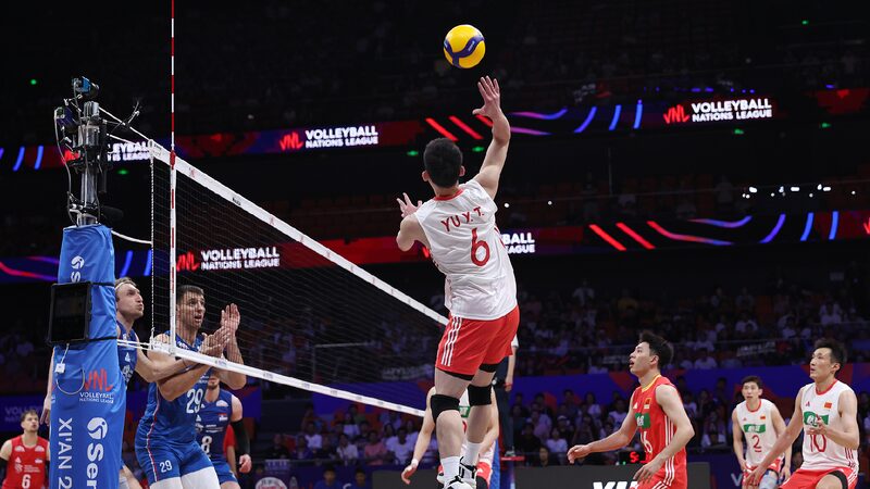 # - My News! China Defeat Serbia 3 0 at Mens Volleyball Nations League