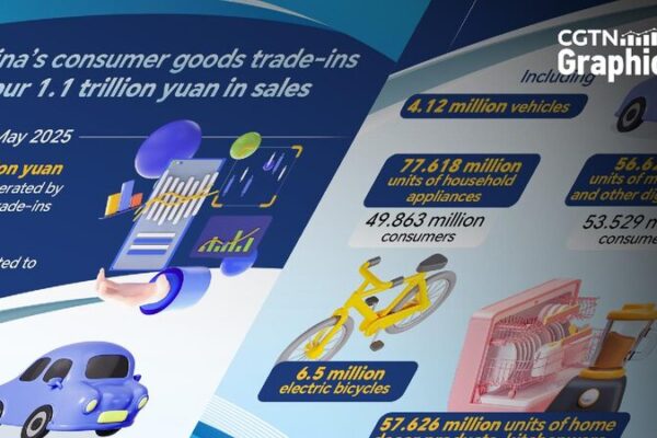 China's consumer goods trade-ins spur 1.1 trillion yuan in sales