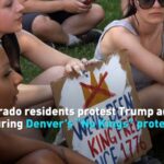 Colorado Residents Protest Trump During Denvers no Kings Protest Video Poster 