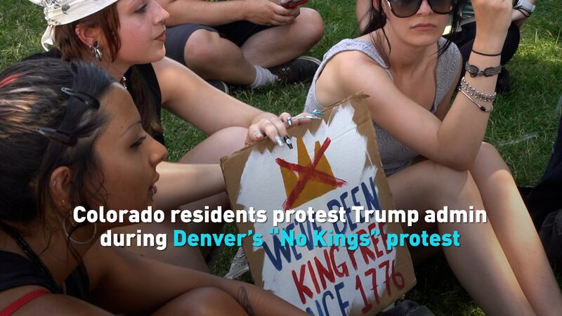 # - My News! Colorado Residents Protest Trump During Denvers no Kings Protest Video Poster