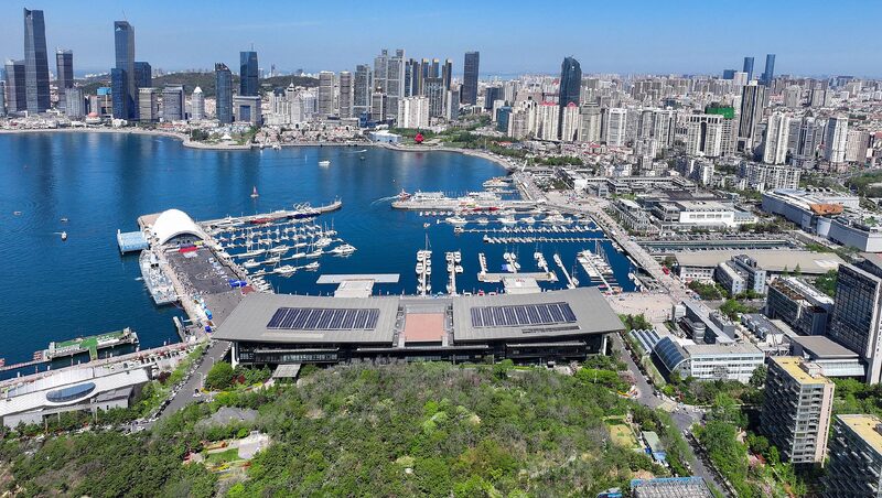 Live a View of Qingdao International Sailing Center 