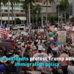 Miami Residents Protest Trump Admins Immigration Policy Video Poster 
