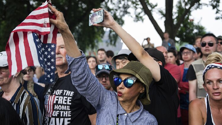 # - My News! Military Parade Vs Protests What Did Trump Achieve