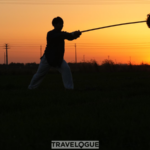 Practicing Baijiquan at Sunset 