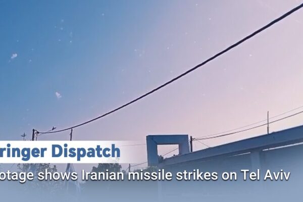Stringer Dispatch: Footage shows Iranian missile strikes on Tel Aviv video poster