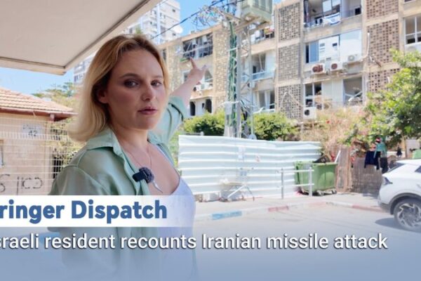 Stringer Dispatch: Israeli resident recounts Iranian missile attack video poster