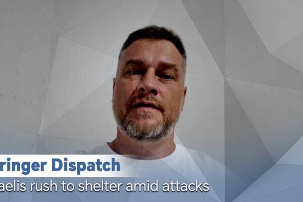 Israelis Seek Shelter as Iran Launches New Missile Attacks Stringer Dispatch: Israelis rush to shelters amid attacks video poster