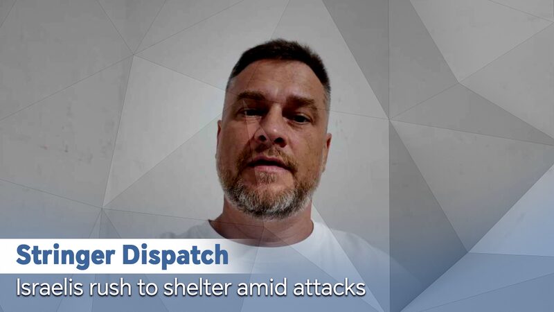 # - My News! Stringer Dispatch Israelis Rush to Shelters Amid Attacks Video Poster