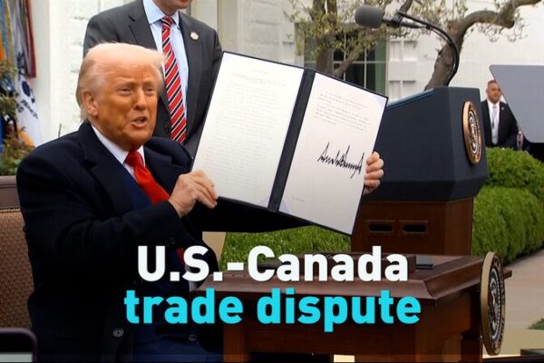 U.S.-Canada Trade Tussle Moves into High-Tech Territory U.S.-Canada trade dispute video poster