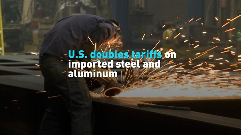 # - My News! Us Doubles Tariffs on Imported Steel and Aluminum Video Poster