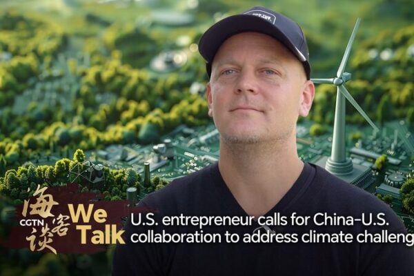 U.S. Entrepreneur Calls for China-U.S. Green Collaboration at Summer Davos We Talk: U.S. entrepreneur calls for China-U.S. collaboration video poster