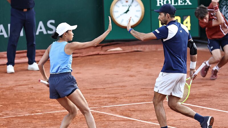 Zhang Shuai Reaches French Open Mixed Doubles Semifinals with Arevalo 