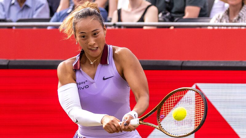 # - My News! Zheng Reaches First Career Grass court Semis Zhang Exits from Doubles