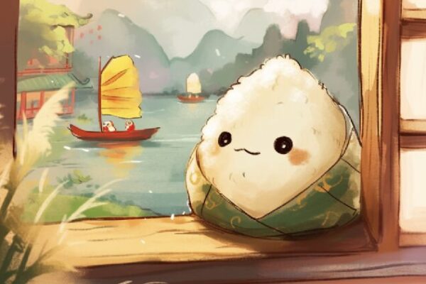 Curious Lil’ Nuo’s Dragon Boat Festival Adventure Zongzi on the move: Lil' Nuo's festival journey