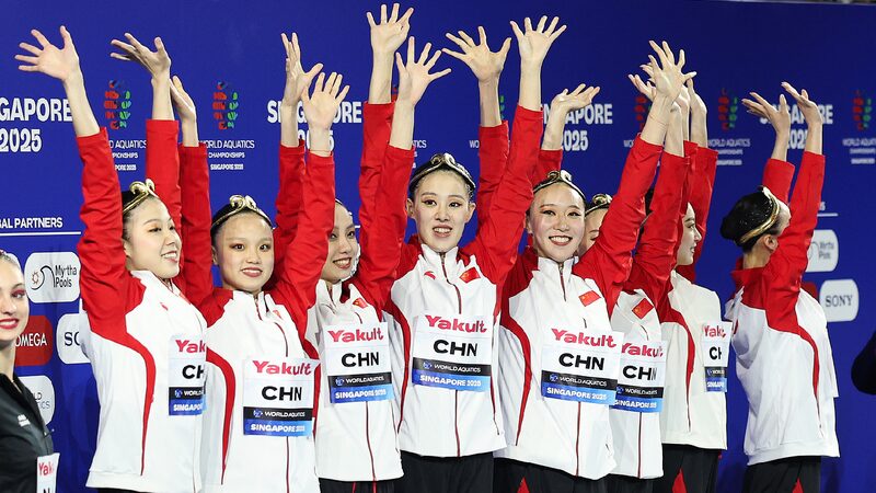 China’s Artistic Swimmers Triumph with Wukong Routine at World Championships China claim team technical gold at World Aquatics Championships