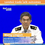 China Customs China Us to Push Forward London Trade Talk Outcomes Video Poster 