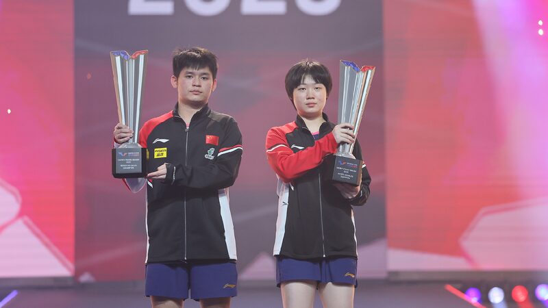 # - My News! Chinese Paddlers Win Two Doubles Titles at Wtt Us Smash