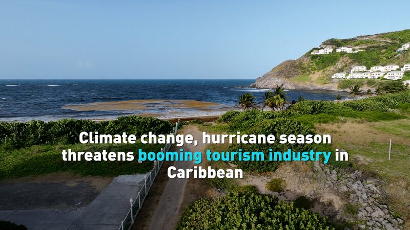 Climate Change and Seaweed Threaten Caribbean Tourism Climate change, hurricanes threatens tourism industry in Caribbean video poster
