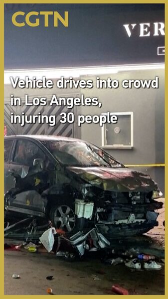 # - My News! Man in Custody After Car Plows into Hollywood Crowd Injuring 30 Video Poster