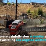 Recovery Painfully Slow in Los Angeles Half a Year After Wildfires Video Poster 